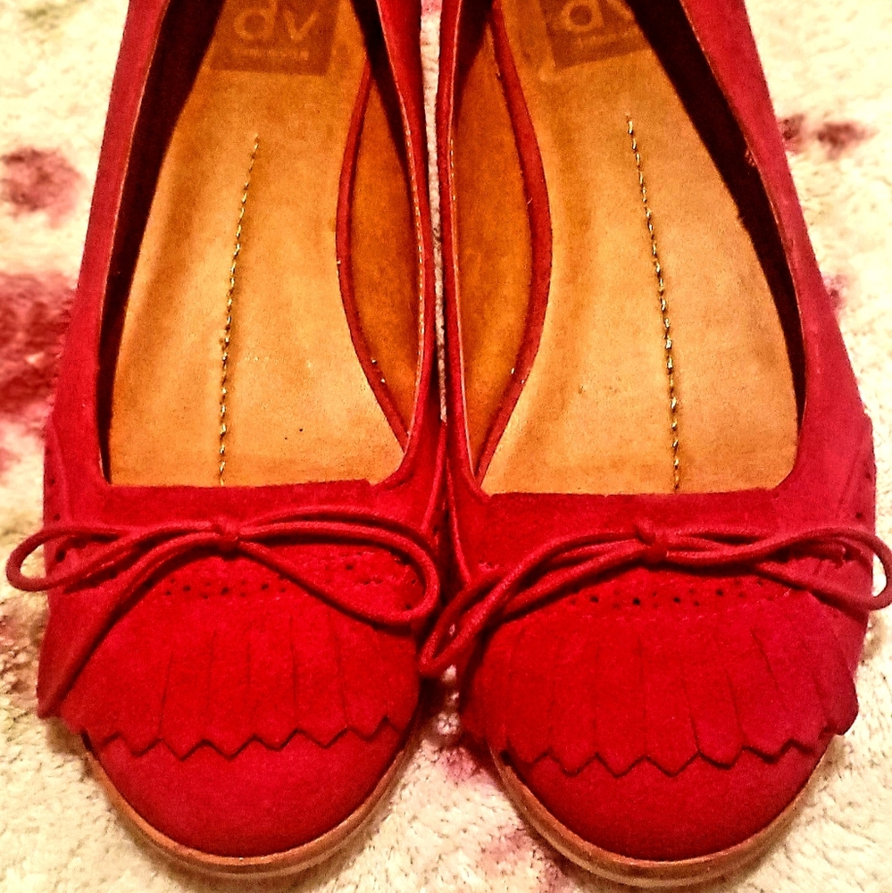DV by Dolce Vita Red Suede Flats